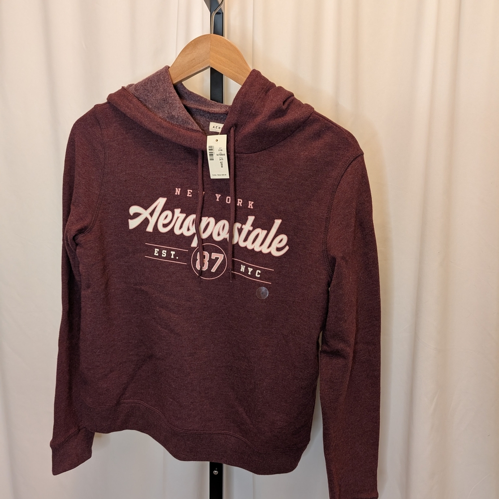 Aeropostale Women's Maroon Hoodie
